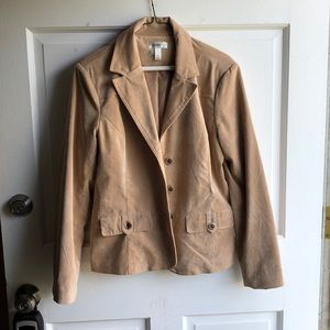 Tan jacket DRESS BARN